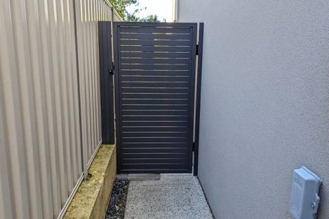 minimalist steel gate